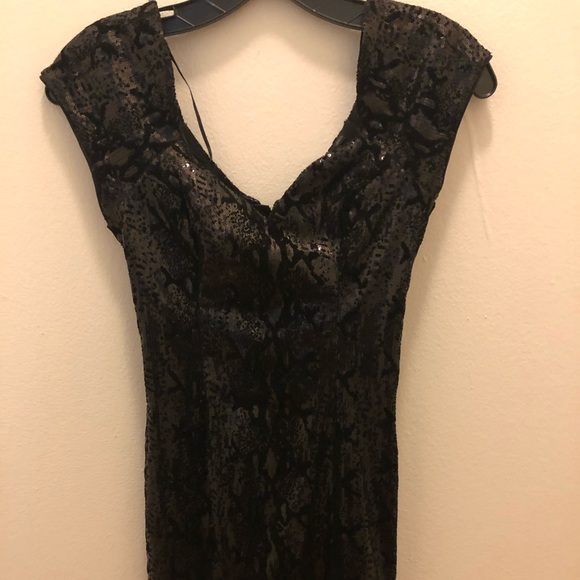 GUESS Alexa sequined black dress - Picture 2 of 5